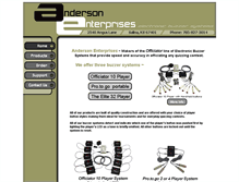 Tablet Screenshot of andersonbuzzersystems.com